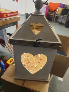 Large Rustic Wooden Christmas Lantern - Picture 1 of 5