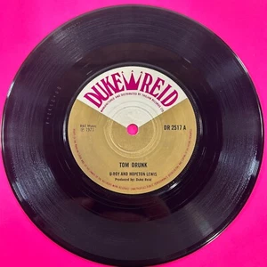 Hopeton Lewis & Hugh Roy / Tommy McCook – Tom Drunk / Wailing 7" Reggae 1971 EX - Foto 1 di 4