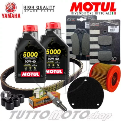MOTUL - NGK - BANDO - MITSUBOSHI - BRAKING Tagliando YAMAHA Majesty 125 2005 2006 2007 / Olio Motul 5000 + Kit Completo