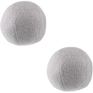 2 Pieces Dekoratives Kugelkissen Schaum Flauschige Decke Sofa - Bild 1 von 12