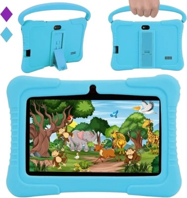 Veidoo Kids Tablet, 7 inch Android Tablet PC, 2GB RAM 32GB ROM, Tablet Blue - Image 1 of 2
