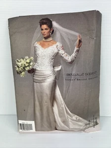 Uncut Bridal Dress Vogue Sewing Pattern 2799 Dress Size 8-10-12 Bellville Sassoo - Picture 1 of 10