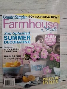 Country Sampler Farmhouse Style July 2025 Magazine Summer Decorating - Picture 1 of 2