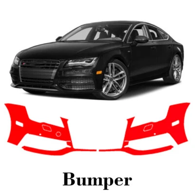 前保险杠预切PPF油漆保护膜适用于奥迪S7和A7 S系列2013-2015 — 第 1/4 张图片