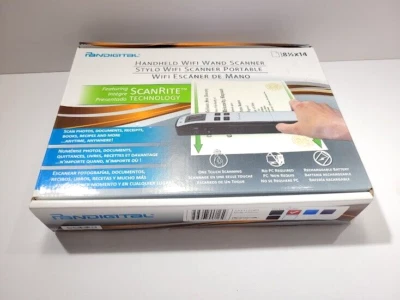 Pandigital S8X1102RD, Handheld WiFi Wand Scanner 8.5x14 Red - Image 1 of 4