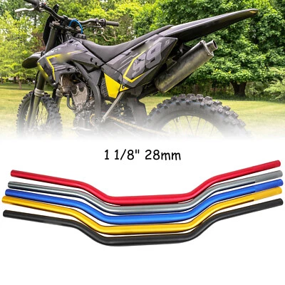 Толстый руль мотоцикла 1-1/8 дюйма 28 мм для Suzuki RM100 RM125 RM250 RM400 500 - Изображение 1 из 4