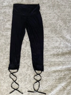 Surrealist USA microfiber Black Suede Ballet leggings Size 2 or Small 4/6 - Image 1 of 2