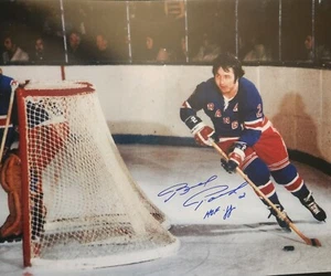 New York Rangers, Brad Park Hockey Hall of Famer Signed 16x20 Photo - Picture 1 of 5