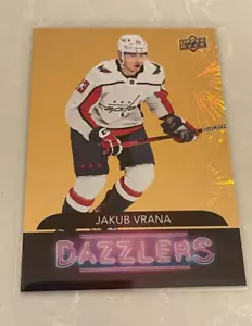 2020-21 Upper Deck Dazzlers Orange #DZ146 Jakub Vrana Capitals - Picture 1 of 2