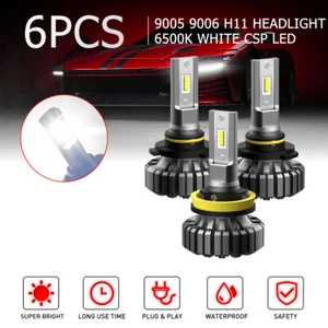 Combo de faros LED AUXITO alto brillo blanco frío haz alto bajo 9006 9005 H11 - Imagen 1 de 12