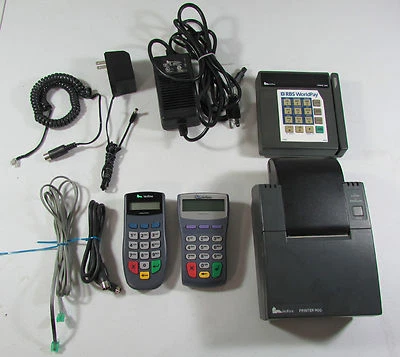 Verifone Tranz 380 Printer 900 PinPad 1000SE Credit Card Terminals Cords - Image 1 of 4