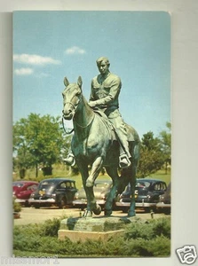 Estatua en el Will Rogers Memorial Claremore Oklahoma postal años 50 - Imagen 1 de 2