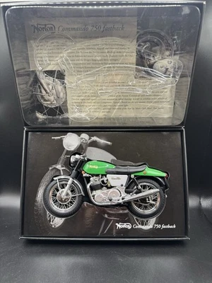 Norton 750 commando fastback , 1968 Minichamps, Scala 1:12 verde prima serie box - Immagine 1 di 4