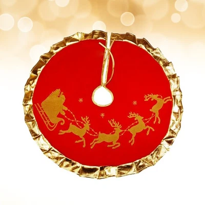  90 CM Christmass Tree Skirt Gingerbread Double-sided Valentine's Day - Image 1 of 4