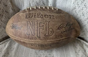 Vintage Wilson NFL ufficiale pelle calcio Pete Rozelle AFC NFC blocco lettere - Foto 1 di 10