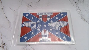 Dixieland Rodders 1989 Vintage Metal Plaque Laurel Mississippi Car Show - Picture 1 of 1
