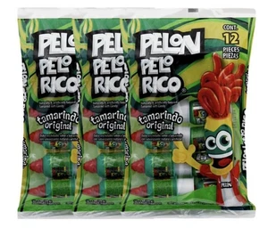 Caramelo mexicano con sabor a tamarindo Pelón Pelo Rico 12 unidades (paquete de 3 - 36 en total) - Imagen 1 de 1