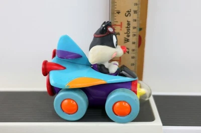 Vintage 1998 Looney Tunes Baby Sylvester Jet Pull Back Racer Toy  - Image 1 of 4