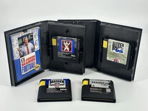 Madden NFL lotto 93, 94, 95 e 97 Sega Genesis 4 giochi lotto 2 con custodie spedizione gratuita - Foto 1 di 11