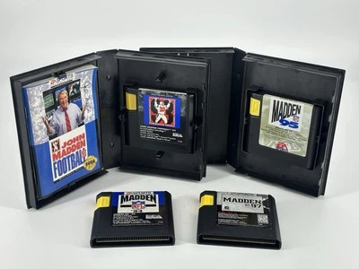 Madden NFL Lot 93, 94, 95 & 97 Sega Genesis 4 Game Lot 2 With Cases Ships Free - Image 1 of 4