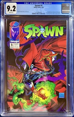 CGC 9.2 Spawn #1 - 1992 Image Comics Todd McFarlane - Image 1 of 2