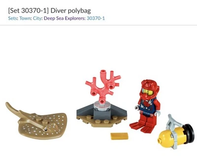Lego Deep Sea Explorer, Set 30370, Incomplete  - Image 1 of 2