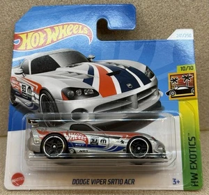 NEW Hot Wheels Dodge Viper SRT10 ACR Silver - Short Card - HW Exotics 10/10 2024 - Picture 1 of 7