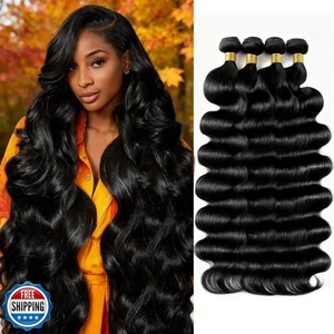 12A Echthaar Bündel 18 20 22 24 Zoll Körperwelle Bündel Human H - Bild 1 von 5