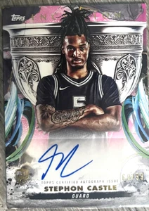 2025 Topps Stephon Castle Inception Grail Chasing Signatures/99 Spurs #GCS-SC - Imagen 1 de 2