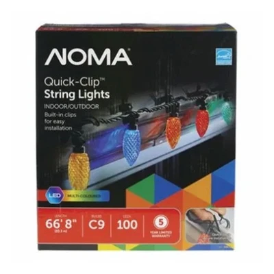 NOMA 100 LED C9 Light Set for Indoor & Outdoor Use, Multicolor (Open Box) - Image 1 of 4