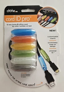 new DOTZ cord ID PRO CORD and CABLE identification SYSTEM 12 count ASST COLORS - Picture 1 of 8