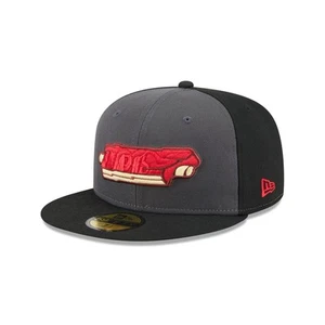 Men's-New Era Gray Memphis Redbirds Theme Nights 59FIFTY Fitted Hat - Picture 1 of 5
