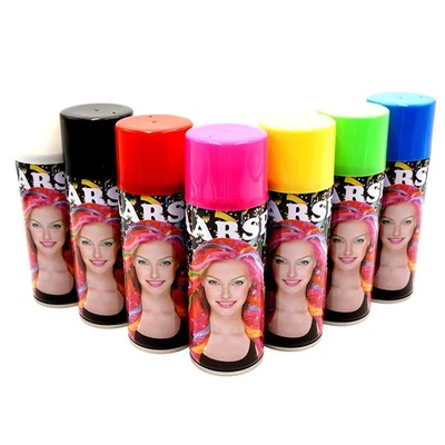 150ml Metallic Haarspray Colorspray bunt Fasching Karneval auswaschbar Haarfarbe - Bild 1 von 4