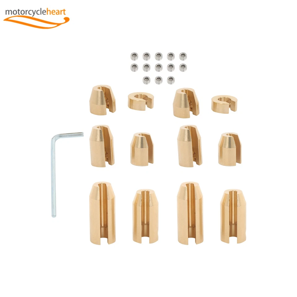 Paquete de 12 pesos de equilibrio de radios de rueda de latón reutilizables universales para motocicleta Foto 1 de 4