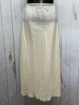 Neiman Marcus Alice Maloof Satén Midi Medio Slip Pequeño Diseñador Burlesco Retro Foto 1 de 4