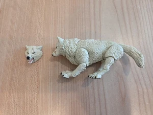 White Timber Wolf Dog + Head Snake Eyes 52 GI Joe Classified 6" 1/12 Figure - Picture 1 of 2