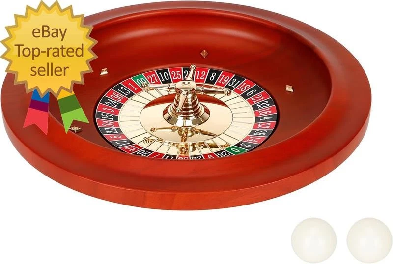Rueda de ruleta de madera de 11 pulgadas ruedas de ruleta de casino de madera maciza para adultos profesionales Foto 1 de 4