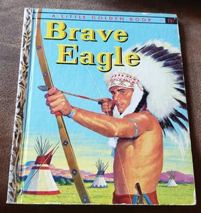 Brave Eagle Little Golden Book Charles Spain Verral Si Vanderlaan 1957 A - Foto 1 di 4