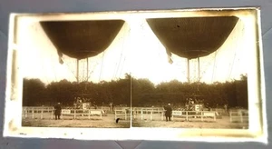 SELTENER BALLON STEREOSKOPISCHE ANSICHT AUF GLAS 9x17 cm - Bild 1 von 1