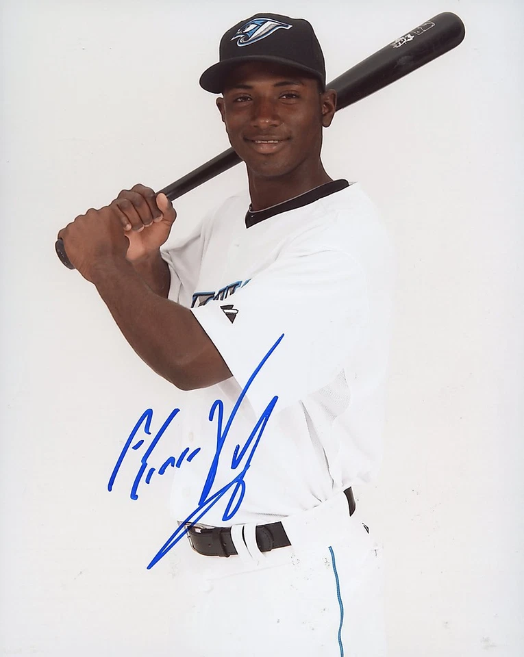 ADEINY HECHAVARRIA TORONTO BLUE JAYS FIRMADO autografiado 8X10 Foto 1 de 1