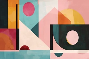 Unframed Abstract Wall Art, poster, print. Unframed Canvas, picture, home decor. - Picture 1 of 7