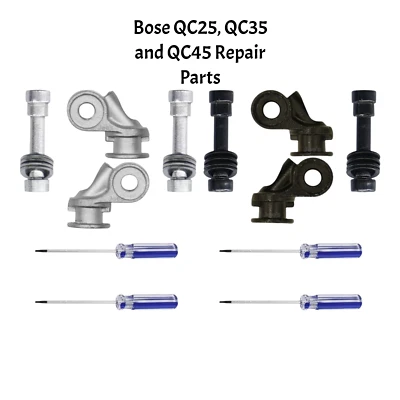 JOESGE Bose QuietComfort QC45 QC35 I II QC25 Metal Hinge Swivel Screw Washers - Parts