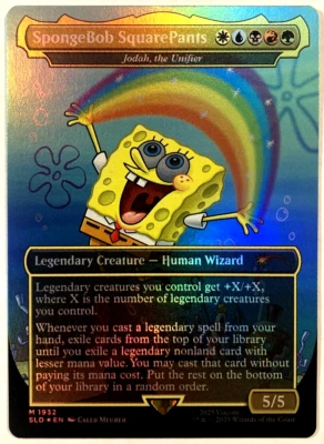 MTG SpongeBob SquarePants - Jodah, the Unifier RAINBOW FOIL Secret Lair 1932 NM - Image 1 of 4