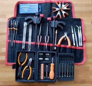 New 74pc Craft Model Hobby Tool Kit Set For Airfix Warhammer Hornby Modellers - Picture 1 of 4