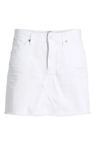 Citizens of Humanity 152462 Women's Cutoff Denim Mini Skirt White Sz. 28 - Picture 1 of 4