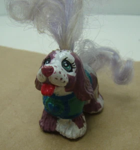 Pretty Little Pups Speckles (Spaniel) multicolor pelo largo y cola años 90 - Imagen 1 de 12