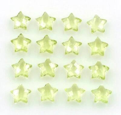 Lemon Quartz Faceted Gemstone 10 mm Star Shape Briolette Beads Carving Star Bead - Image 1 of 4