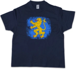 SHELDON APPARTMENT FLAG LION Kids Boys T-Shirt The TV Big Bang Nerd Theory TBBT - Picture 1 of 1
