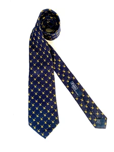 PoLo Ralph Lauren Men's Silk Striped Tie Hand Sewn Classic Vintage Made in Italy - Picture 1 of 18