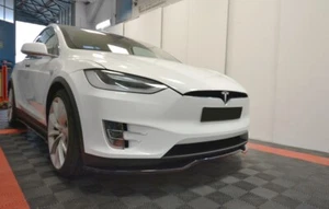 Alerón labial delantero divisor de fibra de carbono para Tesla Model X - Imagen 1 de 1